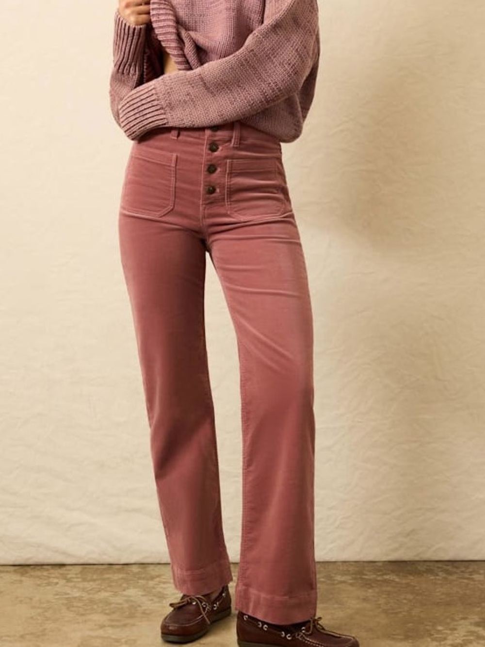 NEW Faherty Organic Cotton Stretch Terry Cord Patch Pocket Pants NWT.  G74